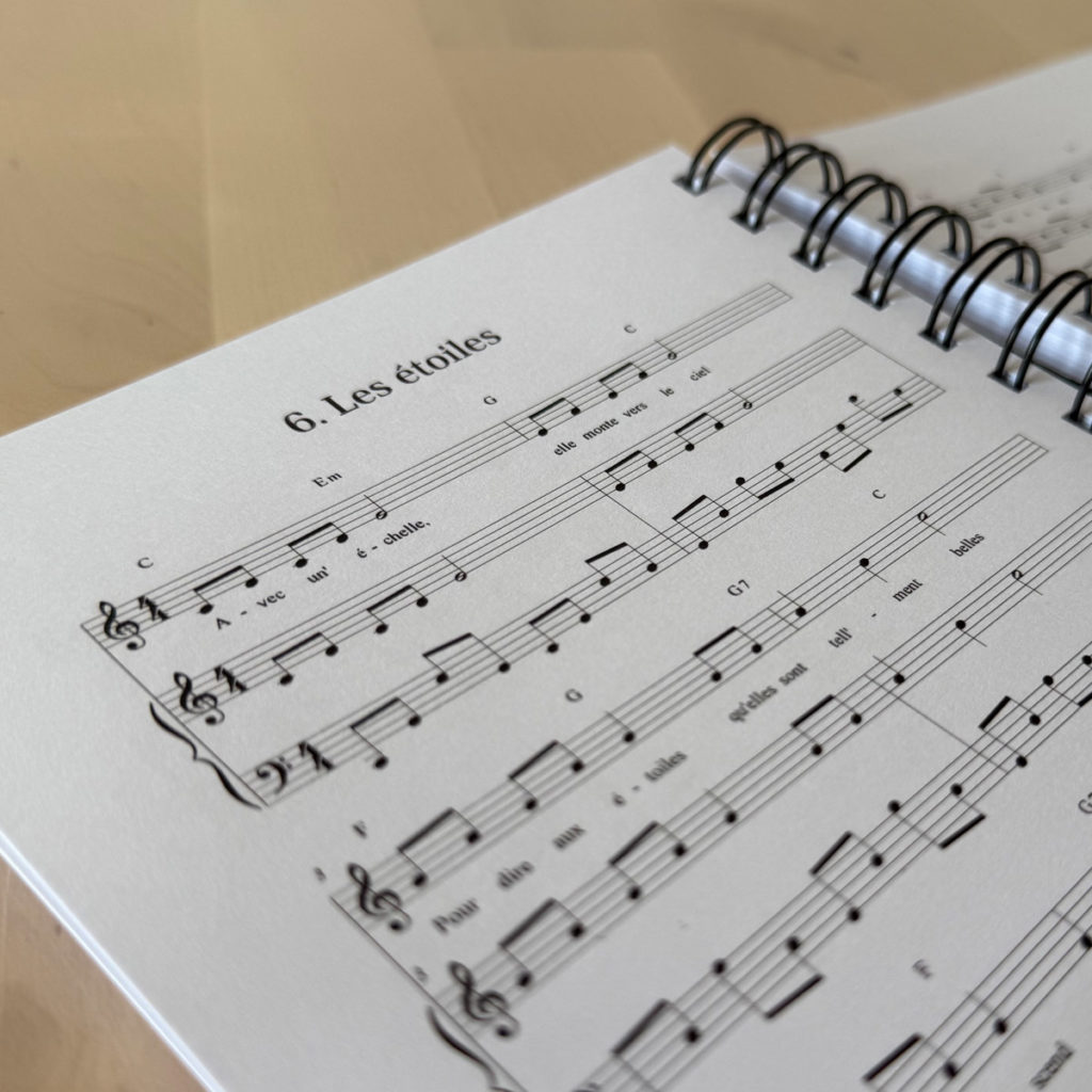 partition de chant et piano